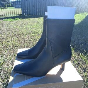 Zara Black Heeled Boots